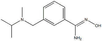 N'-hydroxy-3-{[isopropyl(methyl)amino]methyl}benzenecarboximidamide Struktur