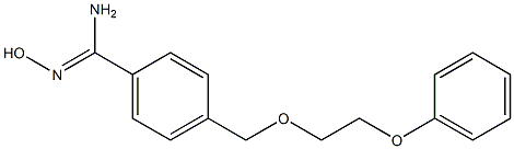 N'-hydroxy-4-[(2-phenoxyethoxy)methyl]benzenecarboximidamide Struktur