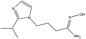 N'-hydroxy-4-[2-(propan-2-yl)-1H-imidazol-1-yl]butanimidamide Struktur