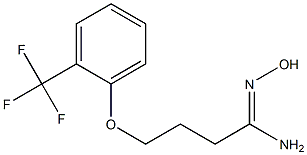 N'-hydroxy-4-[2-(trifluoromethyl)phenoxy]butanimidamide Struktur