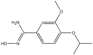 N'-hydroxy-4-isopropoxy-3-methoxybenzenecarboximidamide Struktur