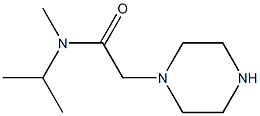 N-methyl-2-(piperazin-1-yl)-N-(propan-2-yl)acetamide Struktur