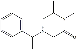 N-methyl-2-[(1-phenylethyl)amino]-N-(propan-2-yl)acetamide Struktur