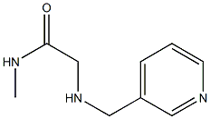 N-methyl-2-[(pyridin-3-ylmethyl)amino]acetamide Struktur