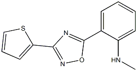 N-methyl-2-[3-(thiophen-2-yl)-1,2,4-oxadiazol-5-yl]aniline Struktur