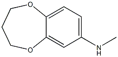 N-methyl-3,4-dihydro-2H-1,5-benzodioxepin-7-amine Struktur