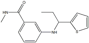 N-methyl-3-{[1-(thiophen-2-yl)propyl]amino}benzamide Struktur