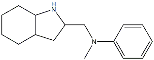 N-methyl-N-(octahydro-1H-indol-2-ylmethyl)aniline Struktur