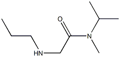 N-methyl-N-(propan-2-yl)-2-(propylamino)acetamide Struktur