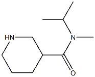 N-methyl-N-(propan-2-yl)piperidine-3-carboxamide Struktur