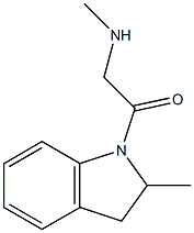 N-methyl-N-[2-(2-methyl-2,3-dihydro-1H-indol-1-yl)-2-oxoethyl]amine Struktur