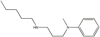 N-methyl-N-[3-(pentylamino)propyl]aniline Struktur