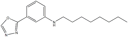 N-octyl-3-(1,3,4-oxadiazol-2-yl)aniline Struktur