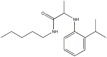 N-pentyl-2-{[2-(propan-2-yl)phenyl]amino}propanamide Struktur