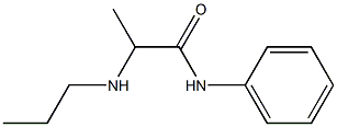 N-phenyl-2-(propylamino)propanamide Struktur