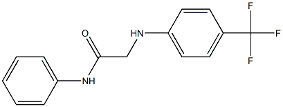 N-phenyl-2-{[4-(trifluoromethyl)phenyl]amino}acetamide Struktur