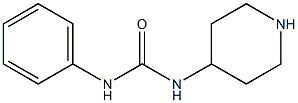 N-phenyl-N'-piperidin-4-ylurea Struktur