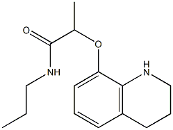 N-propyl-2-(1,2,3,4-tetrahydroquinolin-8-yloxy)propanamide Struktur