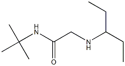 N-tert-butyl-2-(pentan-3-ylamino)acetamide Struktur