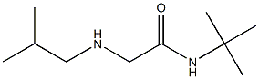 N-tert-butyl-2-[(2-methylpropyl)amino]acetamide Struktur