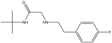 N-tert-butyl-2-{[2-(4-fluorophenyl)ethyl]amino}acetamide Struktur