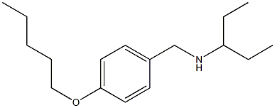 pentan-3-yl({[4-(pentyloxy)phenyl]methyl})amine Struktur