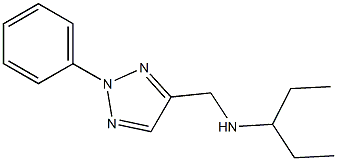 pentan-3-yl[(2-phenyl-2H-1,2,3-triazol-4-yl)methyl]amine Struktur