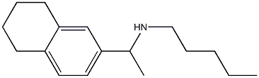 pentyl[1-(5,6,7,8-tetrahydronaphthalen-2-yl)ethyl]amine Struktur