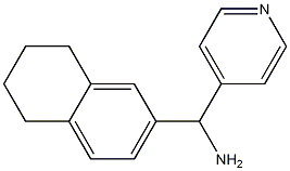 pyridin-4-yl(5,6,7,8-tetrahydronaphthalen-2-yl)methanamine Struktur