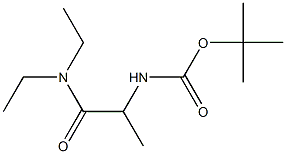 tert-butyl 2-(diethylamino)-1-methyl-2-oxoethylcarbamate Struktur