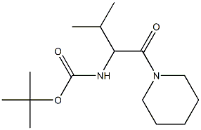 tert-butyl 2-methyl-1-(piperidin-1-ylcarbonyl)propylcarbamate Struktur