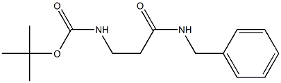 tert-butyl 3-(benzylamino)-3-oxopropylcarbamate Struktur