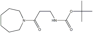 tert-butyl 3-azepan-1-yl-3-oxopropylcarbamate Struktur