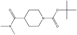 tert-butyl 4-[(dimethylamino)carbonyl]piperidine-1-carboxylate Struktur