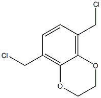 1,4-Benzodioxin,  5,8-bis(chloromethyl)-2,3-dihydro- Struktur