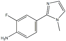 2-FLUORO-4-(1-METHYLIMIDAZOL-2-YL)-PHENYLAMINE Struktur