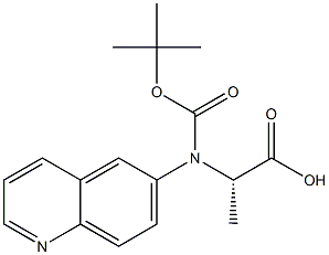 Boc-D-6-quinolylalanine Struktur