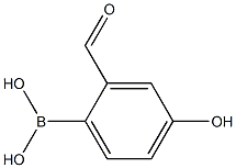 2-Formyl-4-hydroxy-phenylboronic acid Struktur