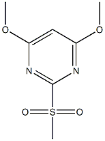 4,6-dimethoxy-2-pyrimidinyl methyl sulfone Struktur