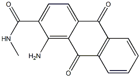 1-amino-N-methyl-9,10-dioxo-9,10-dihydro-2-anthracenecarboxamide Struktur