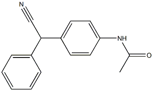 N-{4-[cyano(phenyl)methyl]phenyl}acetamide Struktur