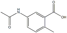 5-(acetylamino)-2-methylbenzoic acid Struktur