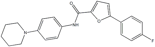 5-(4-fluorophenyl)-N-(4-piperidin-1-ylphenyl)-2-furamide Struktur