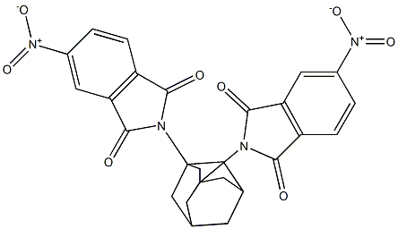 5-nitro-2-(3-{5-nitro-1,3-dioxo-1,3-dihydro-2H-isoindol-2-yl}-1-adamantyl)-1H-isoindole-1,3(2H)-dione Struktur