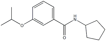 N-cyclopentyl-3-isopropoxybenzamide Struktur