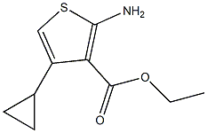 ethyl 2-amino-4-cyclopropyl-3-thiophenecarboxylate Struktur