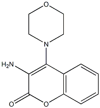 3-amino-4-(4-morpholinyl)-2H-chromen-2-one Struktur