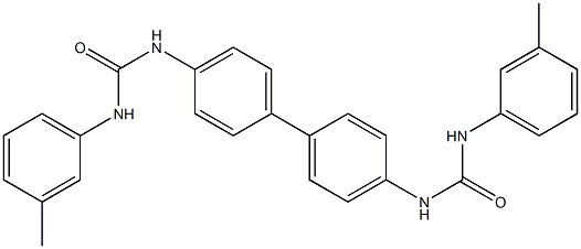 4,4'-bis[(3-toluidinocarbonyl)amino]-1,1'-biphenyl Struktur