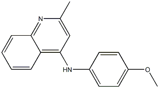 N-(4-methoxyphenyl)-2-methylquinolin-4-amine Struktur