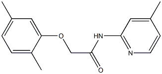 2-(2,5-dimethylphenoxy)-N-(4-methyl-2-pyridinyl)acetamide Struktur